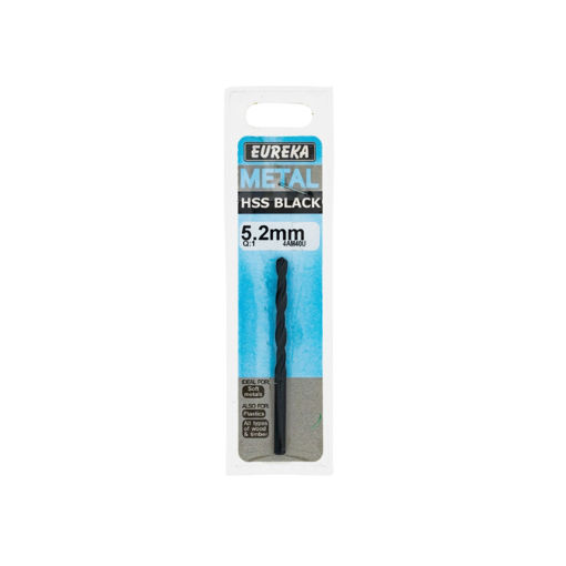 Picture of DRILL BIT HSS (HIGH SPEED STEEL) BLACK 5.2MM EUREKA