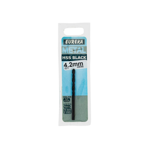 Picture of DRILL BIT HSS (HIGH SPEED STEEL) BLACK 4.2MM EUREKA