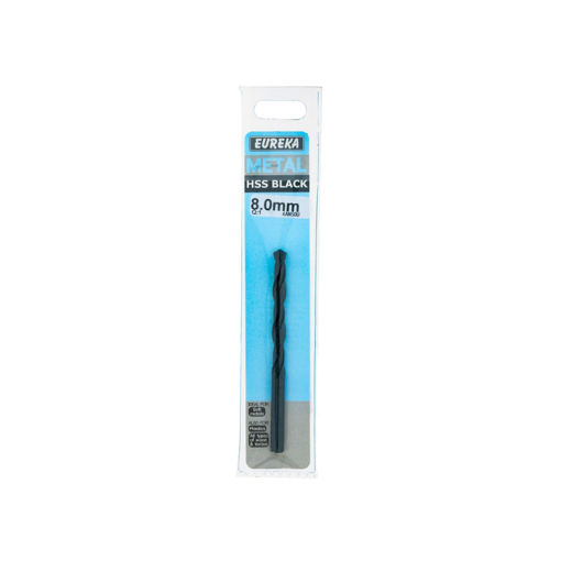 Picture of DRILL BIT HSS (HIGH SPEED STEEL) BLACK 8.0MM EUREKA