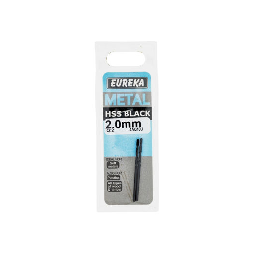 Picture of DRILL BIT HSS (HIGH SPEED STEEL) BLACK 2.0MM Q:2 EUREKA