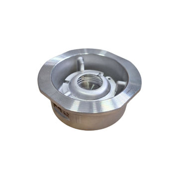 Picture of Non-return Valve,Natco,Standard industrial,DN 150mm,
Wafer,single door swing type soft trim,PN16 rated,
cast iron body 316 stainless steel flap