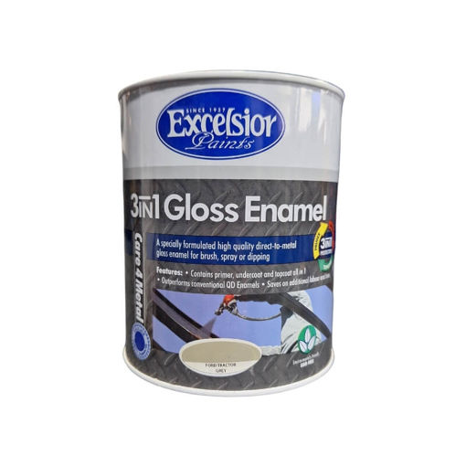 Picture of PAINT 3 IN 1 METAL COAT (MC) GLOSS FORD TRACTOR GREY Q:1L EXCELSIOR