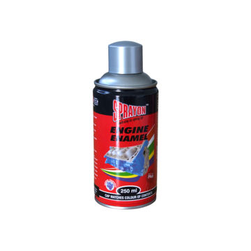 Picture of SPRAY PAINT ENGINE ENAMEL MIRROR CHROME Q: 250ML SPRAYON
