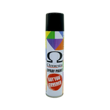 Picture of SPRAY PAINT SATIN BLACK Q: 300ML