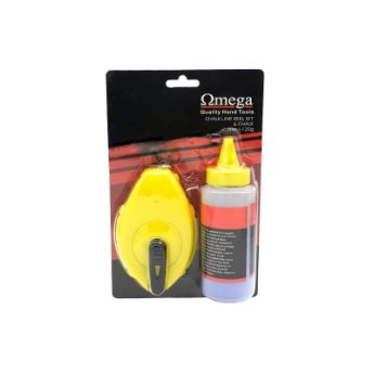 Picture of CHALKLINE REEL SET: PLASTIC CASE 30M WITH LINE LEVEL & CHALK