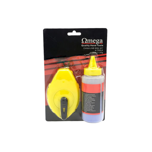 Picture of CHALKLINE REEL SET: PLASTIC CASE 30M WITH LINE LEVEL & CHALK
