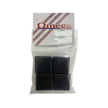 Picture of FERRULE SQUARE INSERT BLACK PVC 12MM Q:4