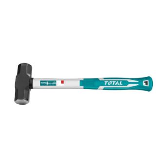 Picture of HAMMER SLEDGE 4LB/1.81KG WITH DROP-FORGED HAMMER HEAD WITH FIBREGLASS HANDLE TOTAL TOOLS