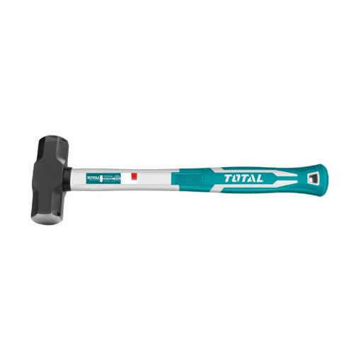 Picture of HAMMER SLEDGE 4LB/1.81KG WITH DROP-FORGED HAMMER HEAD WITH FIBREGLASS HANDLE TOTAL TOOLS