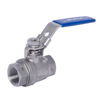 Picture of Ball Valve,Natco,EB-210E, 2piece,full bore,DN15mm,
screwed NPT female x female,1000wog,316 stainless steel,
handlever operated