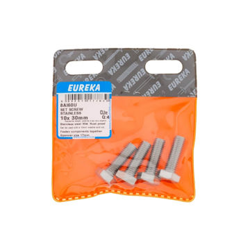 Picture of SET SCREW STAINLESS STEEL 10X30MM Q:4 EUREKA